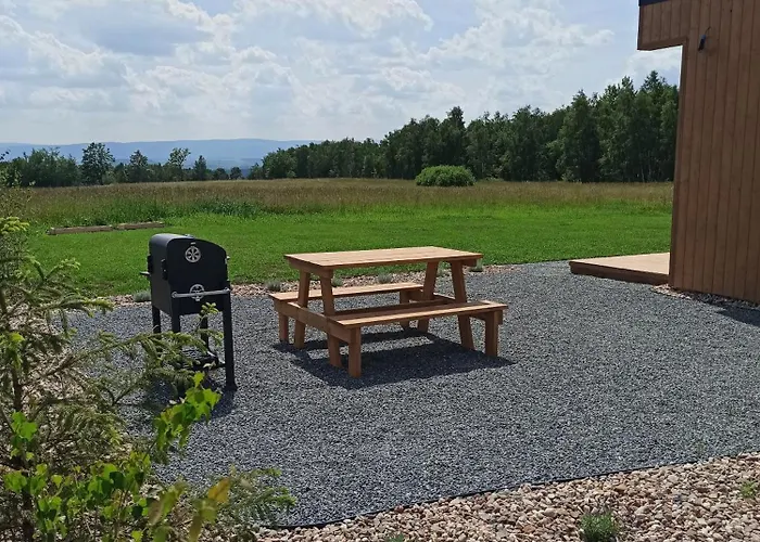 Zielone Wzgorze Komfortowy Klimatyzowany Z Balia Z Aeromasazem Hytte Kłodzko